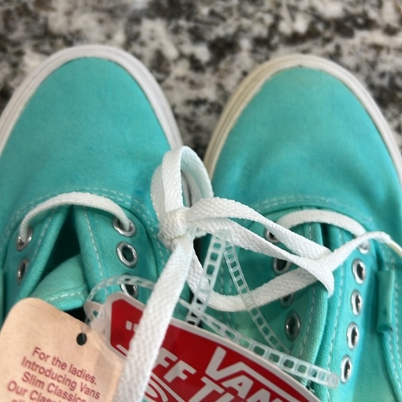 Vans Classic Slim Tennis Shoe Mens Boys Girls Womens Tie Dye Green Blue Kids - Picture 4 of 10